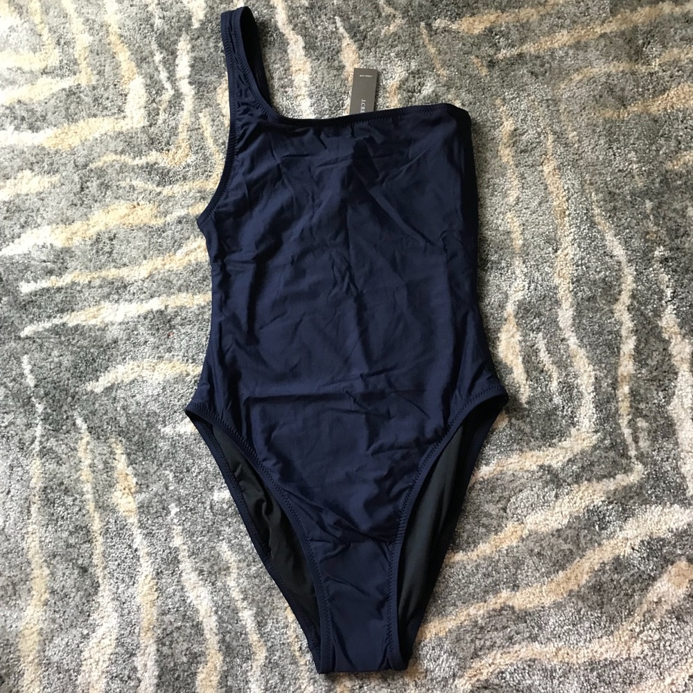 J Crew one piece swimsuit, navy, size 4